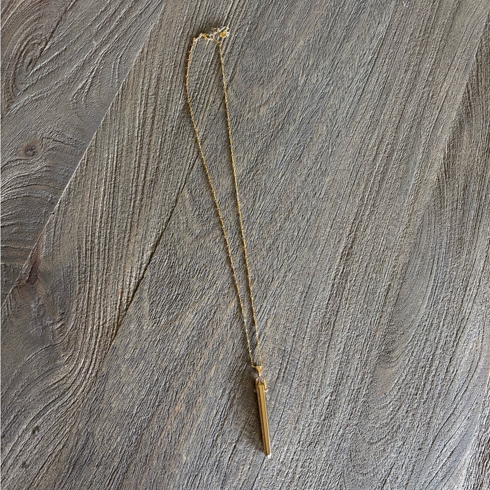 Stella & Dot Gold Pendant Necklace